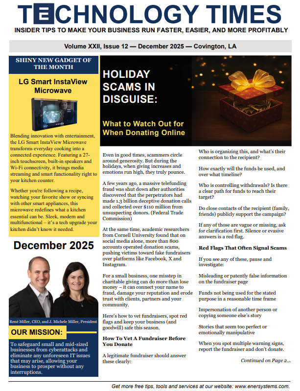 Ener Systems Newsletter cover