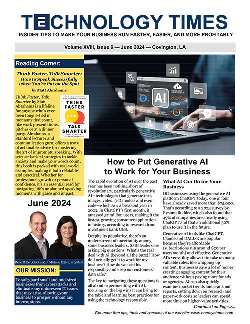 Ener Systems Newsletter cover
