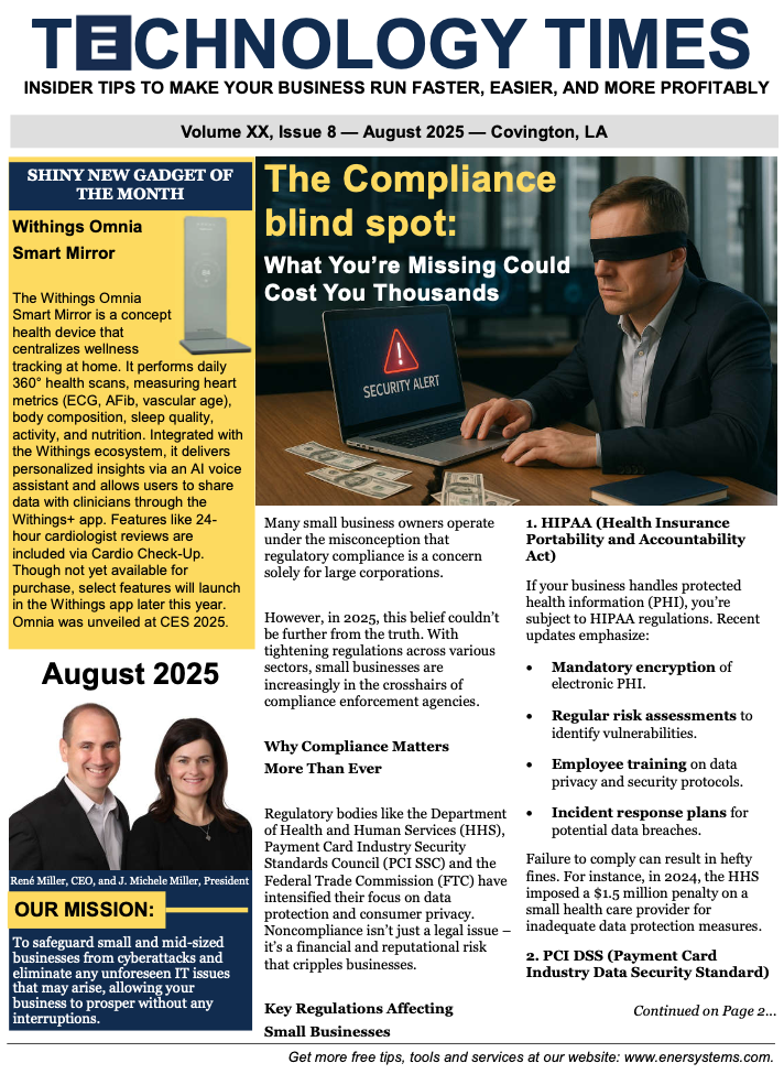 Ener Systems Newsletter cover